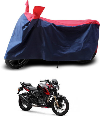 KEDIT Two Wheeler Cover for TVS(Apache RTR 200 4V, Red, Blue)