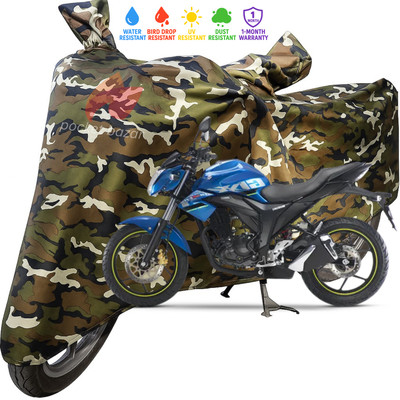 pocket bazar Waterproof Two Wheeler Cover for Suzuki(Gixxer, Green)