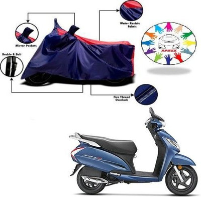 DeepShakshi AUTOMOTIVE Waterproof Two Wheeler Cover for Honda(Activa 125, Blue, Red)