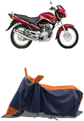 SUGASHRI Waterproof Two Wheeler Cover for Yamaha(Gladiator, Orange, Blue)