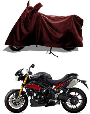 GROFATIK Two Wheeler Cover for Triumph(Speed Triple ABS, Maroon)