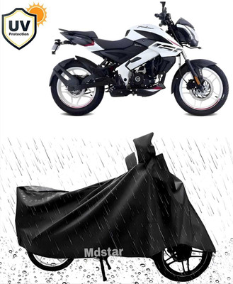 Mdstar Waterproof Two Wheeler Cover for Bajaj(Pulsar 160 NS DTS-i, Black)