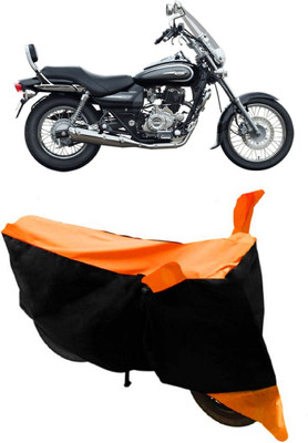 Varnwal E Commerce Waterproof Two Wheeler Cover for Bajaj(Avenger 220 Cruise, Orange, Black)