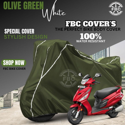 FBC Waterproof Two Wheeler Cover for Hero(Maestro, White)
