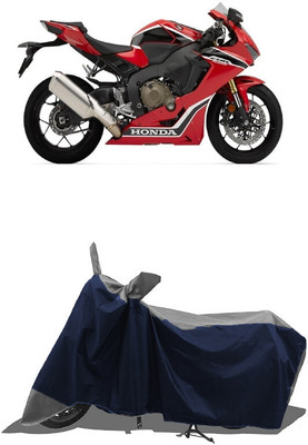 SUGASHRI Waterproof Two Wheeler Cover for Honda(CBR300R, Grey, Blue)