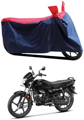 AASHTIK MART Two Wheeler Cover for Hero(HF Deluxe, Red, Blue)