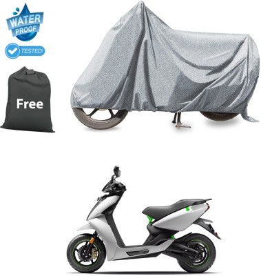 GOSHIV-car and bike accessories Waterproof Two Wheeler Cover for Ather(Silver)