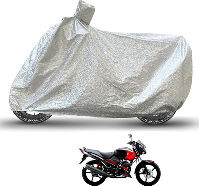 Caronix Waterproof Two Wheeler Cover for Yamaha(Gladiator, Silver)