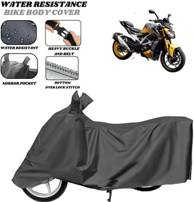 SRP PRODUCT Waterproof Two Wheeler Cover for TVS(Apache RTR 310, Grey)