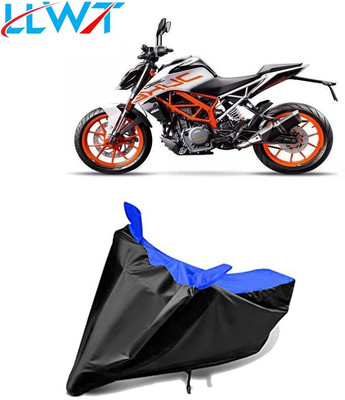 KPIND Waterproof Two Wheeler Cover for KTM(Duke 390, Black, Blue)