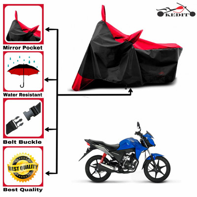 AASHTIK MART Two Wheeler Cover for Honda(Red, Black)