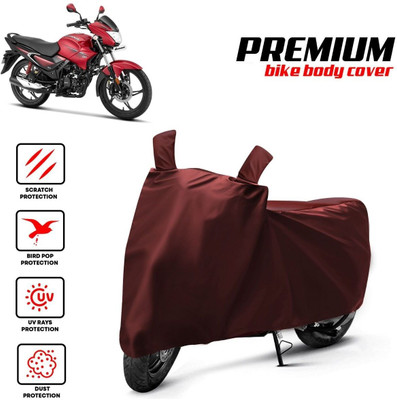 AUTOCAD Waterproof Two Wheeler Cover for Hero(Glamour BS6, Black, Blue, Multicolor)