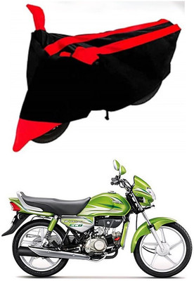 AutoGalaxy Waterproof Two Wheeler Cover for Hero(HF Deluxe Eco, Red, Black)