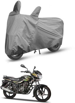 DeepShakshi AUTOMOTIVE Two Wheeler Cover for Bajaj(Discover 100 DTS-i, Grey)
