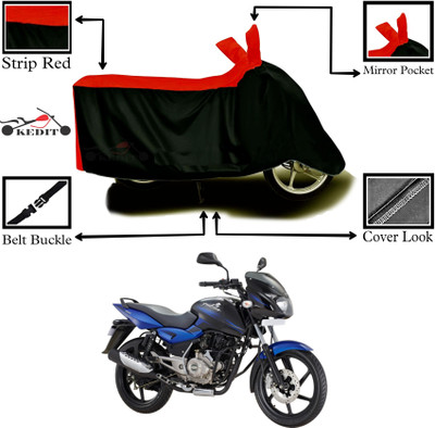 Aveek Two Wheeler Cover for Bajaj(Pulsar 150, Red, Black)