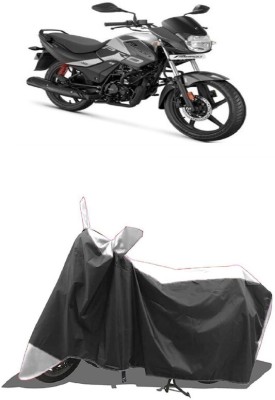 SUGASHRI Waterproof Two Wheeler Cover for Hero(Passion Pro i3S, White, Black)