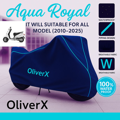 OliverX Waterproof Two Wheeler Cover for Honda(Activa 3G, Blue, Red)