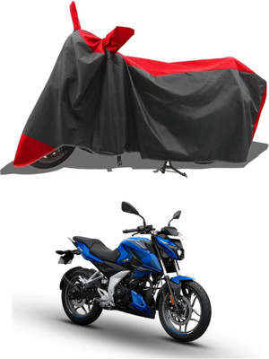 RAQTRO Waterproof Two Wheeler Cover for Bajaj(Pulsar N160, Red, Black)