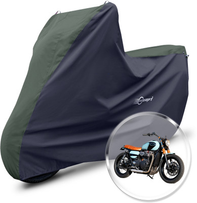 Neodrift Two Wheeler Cover for Triumph(Street Twin, Green, Black)