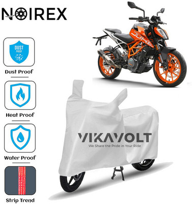 NOIREX Waterproof Two Wheeler Cover for KTM(390 Duke, Silver)