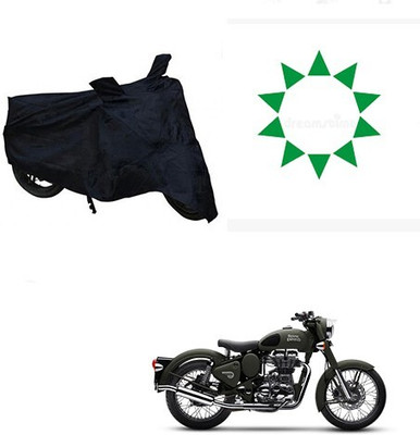 DeepShakshi AUTOMOTIVE Waterproof Two Wheeler Cover for Royal Enfield(Battle, Black)
