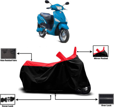 KEDIT Two Wheeler Cover for Hero(Electric Optima, Red)