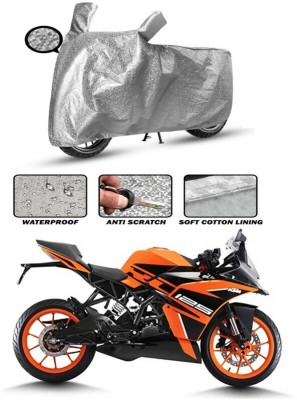 Ascension Waterproof Two Wheeler Cover for KTM(RC 125, Silver)