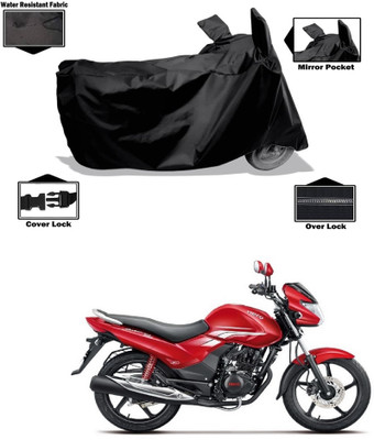 PAGORA Waterproof Two Wheeler Cover for Hero(Achiever, Black)