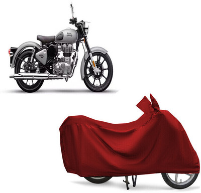EGAL Two Wheeler Cover for Royal Enfield(Bullet 350 New BS6, Maroon)