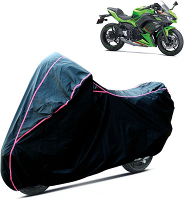 GGK RANTAL Waterproof Two Wheeler Cover for Kawasaki(Ninja 650, Black)