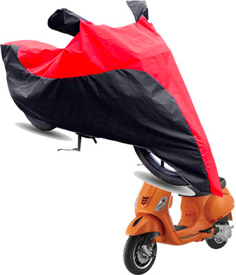FurniGully Two Wheeler Cover for Piaggio(Vespa SXL, Red, Black)