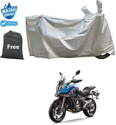 PAGORA Waterproof Two Wheeler Cover for CFMoto(650MT, Silver)