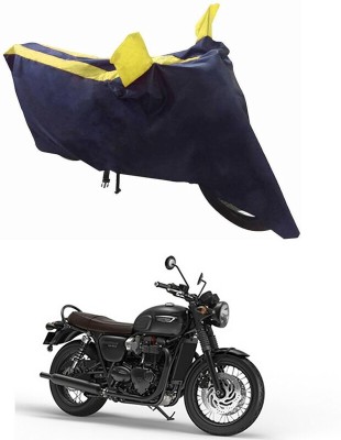 Ascension Two Wheeler Cover for Triumph(Bonneville T120 Black, Black, Yellow)