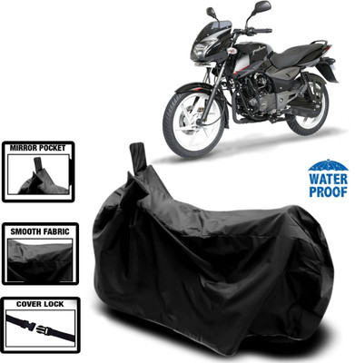 WMIZEXA Waterproof Two Wheeler Cover for Bajaj(Pulsar 125, Black)