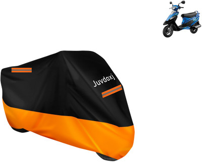 Juvdoxj Waterproof Two Wheeler Cover for TVS(Pep Plus BS6, Orange)