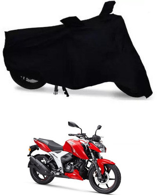 THE REAL ARV Waterproof Two Wheeler Cover for TVS(Apache RTR 165 RP, Black)