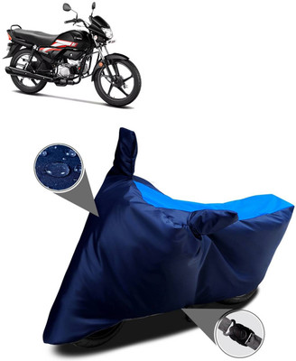 DeepShakshi AUTOMOTIVE Two Wheeler Cover for Hero(CD deluxe, Blue, Blue)