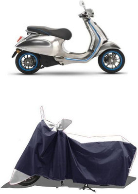RAAMKM Two Wheeler Cover for Hero, Honda, Bajaj, TVS, Yamaha(Sport BS6, White, Black)