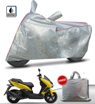 TEASN Waterproof Two Wheeler Cover for Yamaha(Majesty S 155 maxi, Silver)