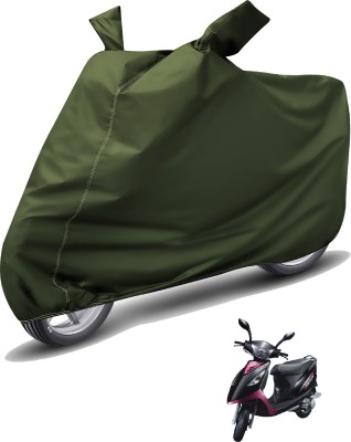 Caronix Waterproof Two Wheeler Cover for TVS(Streek, Green)