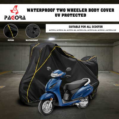 PAGORA Waterproof Two Wheeler Cover for Honda(Activa 3G, Black)