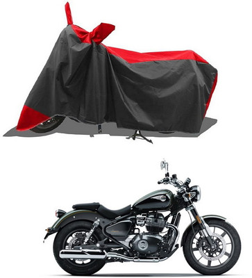 PAGORA Waterproof Two Wheeler Cover for Royal Enfield(Meteor BS6, Red, Black)