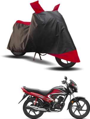 KEDIT Two Wheeler Cover for Honda(Dream Yuga, Red, Black)