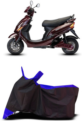 VESMEI Two Wheeler Cover for Hero(Electric Wave Dx, Blue)