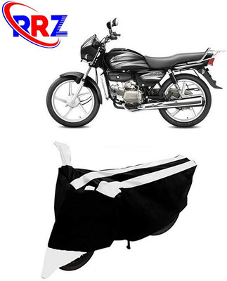 RRZ Waterproof Two Wheeler Cover for Hero(Splendor Pro, Black, White)