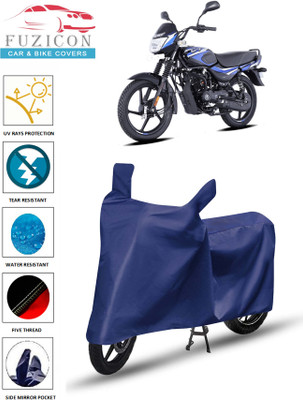 FUZICON Waterproof Two Wheeler Cover for Bajaj(CT100, Blue)