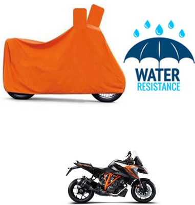 DeepShakshi AUTOMOTIVE Waterproof Two Wheeler Cover for KTM(RC 390, Orange)