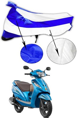 AutoTiger Two Wheeler Cover for TVS(Wego, Blue, White)