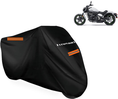 Horseyaart Waterproof Two Wheeler Cover for Kawasaki(Vulcan S, Black)