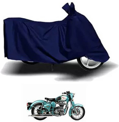 RONISH Waterproof Two Wheeler Cover for Royal Enfield(Bullet 350, Blue)
